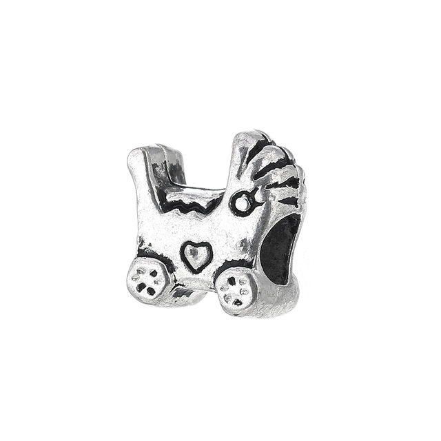 Wytworne srebrne koraliki z motywem jednorożca - urok dla modnych bransoletek i biżuterii eleganckiej gwiazdy - Wianko - 23