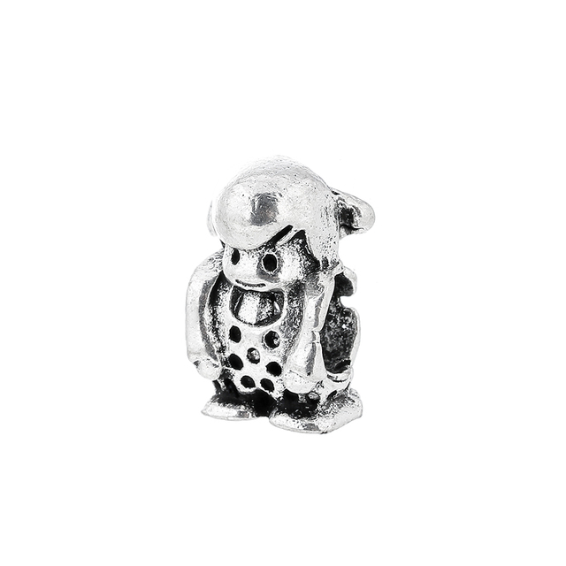 Wytworne srebrne koraliki z motywem jednorożca - urok dla modnych bransoletek i biżuterii eleganckiej gwiazdy - Wianko - 3