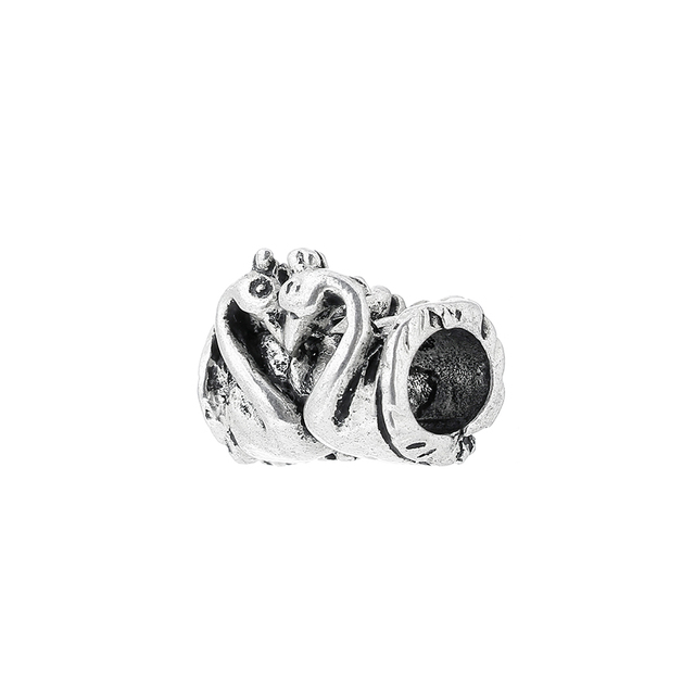 Wytworne srebrne koraliki z motywem jednorożca - urok dla modnych bransoletek i biżuterii eleganckiej gwiazdy - Wianko - 20