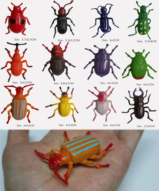 Figurka Akcji Owad Model Zwierzęcia - Pająk, Karaluch, Chrząszcz, Jaszczurka, Motyl, Ryba, Bydło, Owca - Zabawka Edukacyjna Dla Dzieci - Wianko - 15