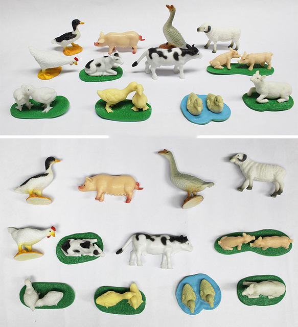 Figurka Akcji Owad Model Zwierzęcia - Pająk, Karaluch, Chrząszcz, Jaszczurka, Motyl, Ryba, Bydło, Owca - Zabawka Edukacyjna Dla Dzieci - Wianko - 1