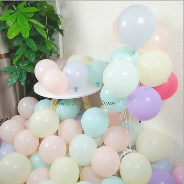 10 sztuk 10-calowych lateksowych balonów Macarone do dekoracji ślubnych i urodzinowych - Wianko - 7
