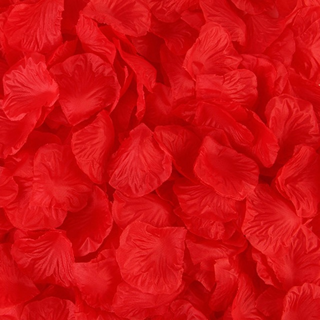 1000/3000szt. kolorowe sztuczne płatki róż ślubne i urodzinowe z jedwabiu - Wianko - 17