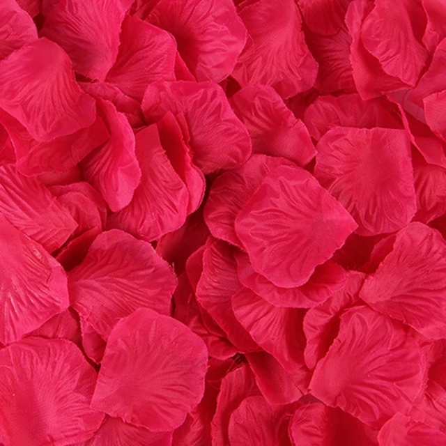 1000/3000szt. kolorowe sztuczne płatki róż ślubne i urodzinowe z jedwabiu - Wianko - 18
