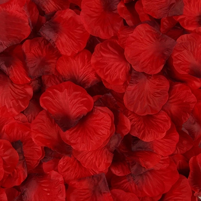 1000/3000szt. kolorowe sztuczne płatki róż ślubne i urodzinowe z jedwabiu - Wianko - 21