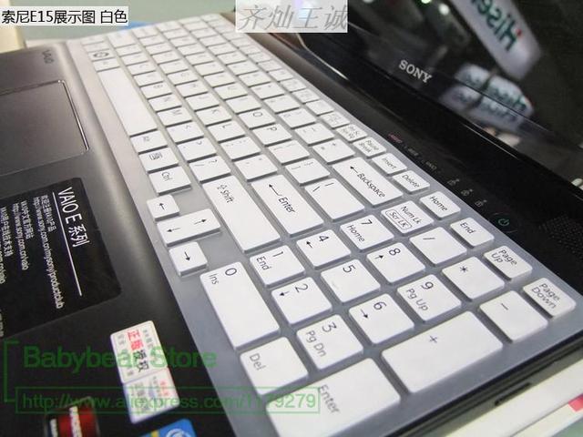 Klawiatura silikonowa 15 cali do laptopa Sony VAIO E15 S15 EB 15.5 cala SE EH EL CB F219 EE F24 - osłona protector - Wianko - 17