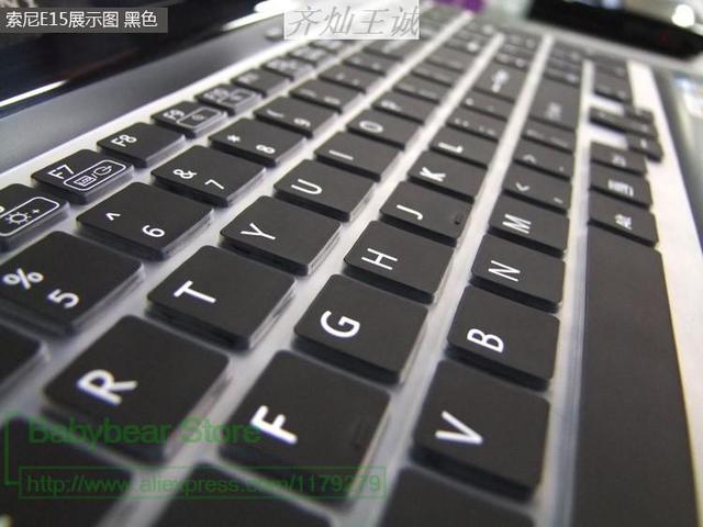 Klawiatura silikonowa 15 cali do laptopa Sony VAIO E15 S15 EB 15.5 cala SE EH EL CB F219 EE F24 - osłona protector - Wianko - 12