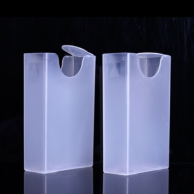 Eleganckie, metalowe pudełko na papierosy wodoodporne, przezroczyste, aluminiowe case Slim - Wianko - 2