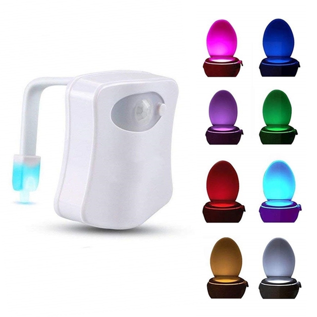 Inteligentna lampka nocna LED z czujnikiem ruchu do toalety, wodoodporna - Wianko - 1