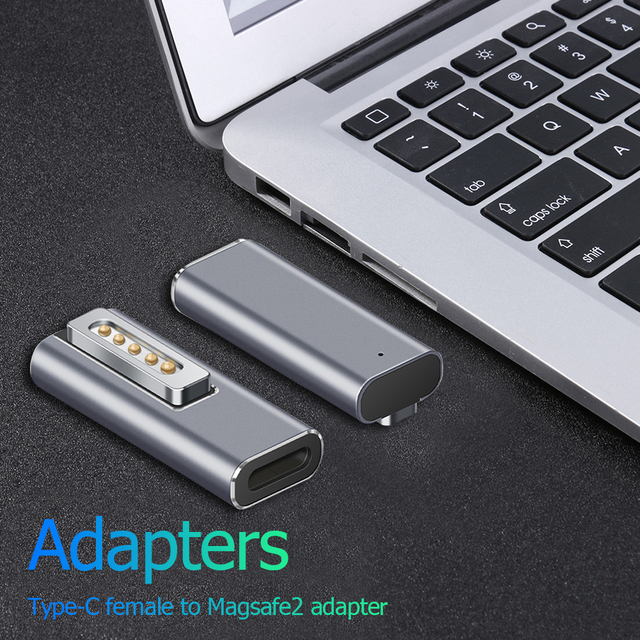 Adapter magnetyczny USB C typ C do Magsafe 2 złącza PD - szybkie ładowanie do MacBook Air/Pro z lampką kontrolną - Wianko - 7