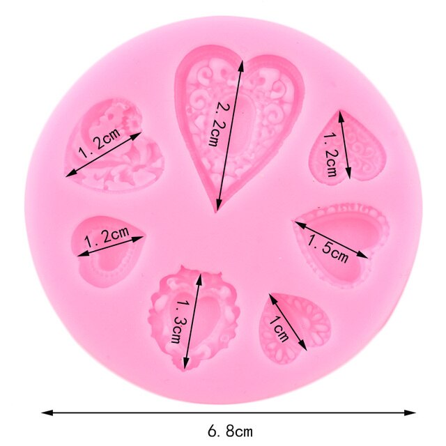 Narzędzia do dekorowania ciast DIY Love Gem - walentynkowe formy do pieczenia w kształcie serca z silikonu - Wianko - 2