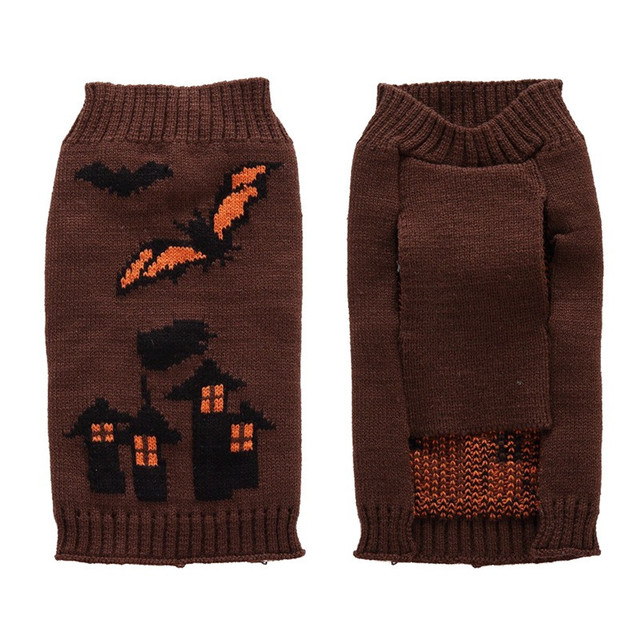 Halloweenowy sweter szkieletowy dla psa i kota - stroje dla małych, średnich i dużych zwierząt - Wianko - 26