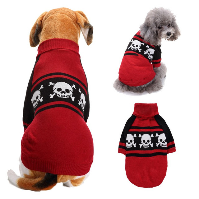Halloweenowy sweter szkieletowy dla psa i kota - stroje dla małych, średnich i dużych zwierząt - Wianko - 22