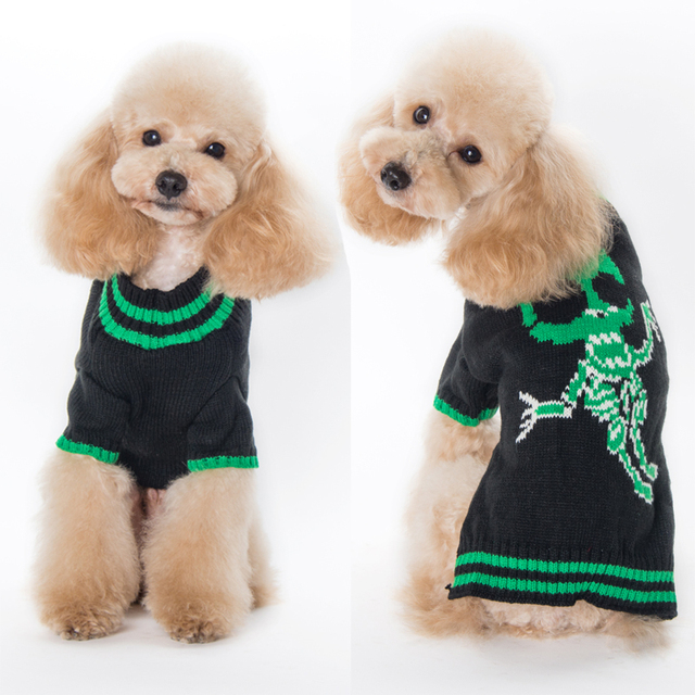 Halloweenowy sweter szkieletowy dla psa i kota - stroje dla małych, średnich i dużych zwierząt - Wianko - 19