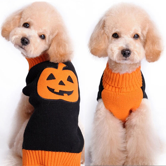 Halloweenowy sweter szkieletowy dla psa i kota - stroje dla małych, średnich i dużych zwierząt - Wianko - 9