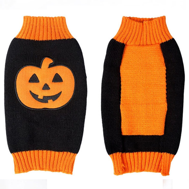 Halloweenowy sweter szkieletowy dla psa i kota - stroje dla małych, średnich i dużych zwierząt - Wianko - 10