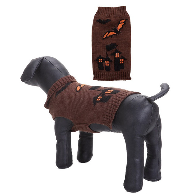 Halloweenowy sweter szkieletowy dla psa i kota - stroje dla małych, średnich i dużych zwierząt - Wianko - 25