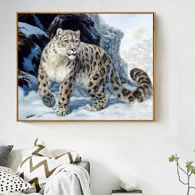 Evershine Diamentowe Malowanie Pełne 5D DIY - Kwadratowe Obrazy Zwierząt w Stylu Leoparda - Dekoracja Domu Artystycznymi Dżetami - Wianko - 2