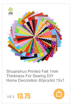 Miękka włóknina poliestrowa Shuanshuo 1.2MM DIY Handmade Crafts - 42 sztuki, mieszane kolory 15X15CM - Wianko - 20