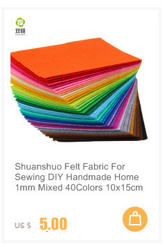 Miękka włóknina poliestrowa Shuanshuo 1.2MM DIY Handmade Crafts - 42 sztuki, mieszane kolory 15X15CM - Wianko - 22
