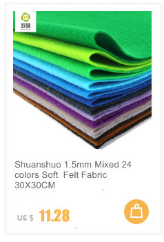 Miękka włóknina poliestrowa Shuanshuo 1.2MM DIY Handmade Crafts - 42 sztuki, mieszane kolory 15X15CM - Wianko - 23