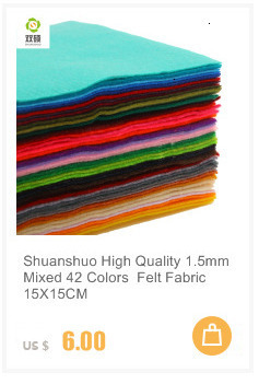 Miękka włóknina poliestrowa Shuanshuo 1.2MM DIY Handmade Crafts - 42 sztuki, mieszane kolory 15X15CM - Wianko - 26