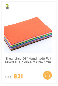 Miękka włóknina poliestrowa Shuanshuo 1.2MM DIY Handmade Crafts - 42 sztuki, mieszane kolory 15X15CM - Wianko - 25