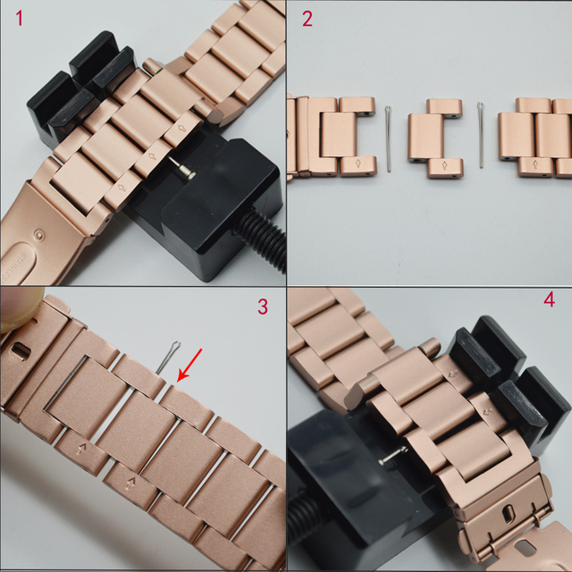 Pasek ceramiczny ze stali nierdzewnej do Apple Watch 40mm/38mm/44mm/42mm, nadaje się do serii iwatch 6 5/4/3/2/1 - Wianko - 9