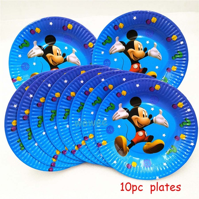 Naczynia jednorazowe Mickey Mouse - pakiet 10 sztuk dla firm - Wianko - 5