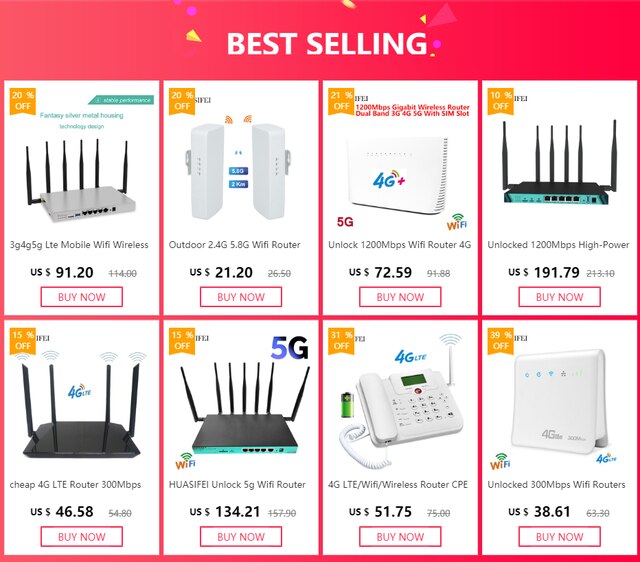 Przenośny modem 4G HUASIFEI z gniazdkiem na kartę SIM, anteną i adapterem Wi-Fi - Wianko - 1