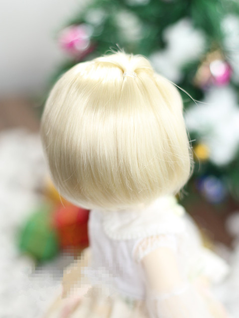 Peruka imitująca włosy dla lalek BJD w kolorze mlecznej czekolady - rozmiary 1/3, 1/4, 1/6, 1/8, stylowy design - Wianko - 2