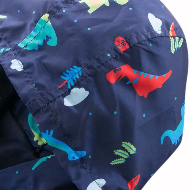 Nowa jesień 2021 - Kurtka dziecięca z kapturem na zamek o wzorze dinozaura, bluza trencz dla chłopców i dziewczynek - Wianko - 6