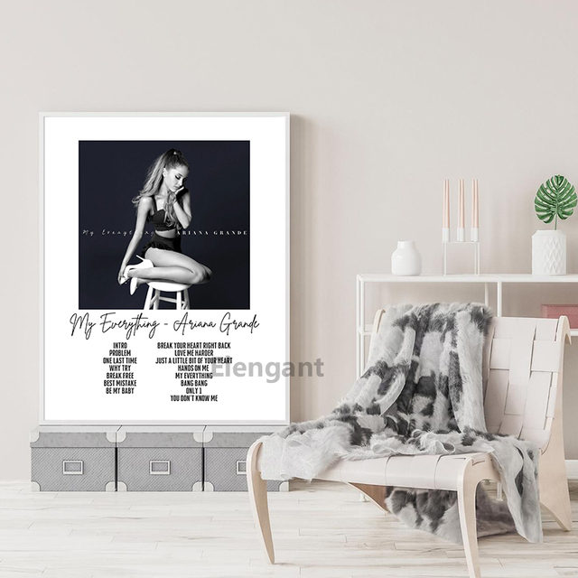 Plakat i druk Ariana Grande Rainbow Modern Fashion Cover na płótnie do wystrój pokoju - Wianko - 6