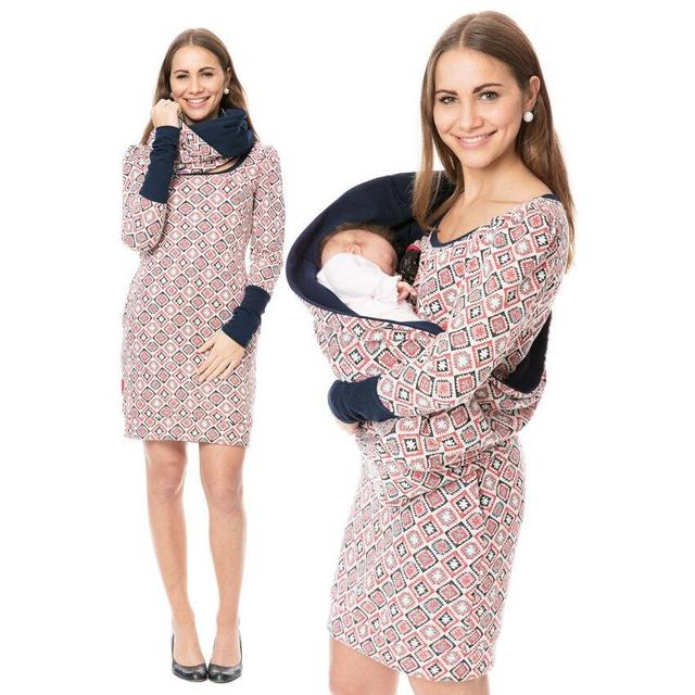 Ciążowa bluza z kapturem i szalik zimowa jesień dla kobiet w ciąży - Wianko - 33