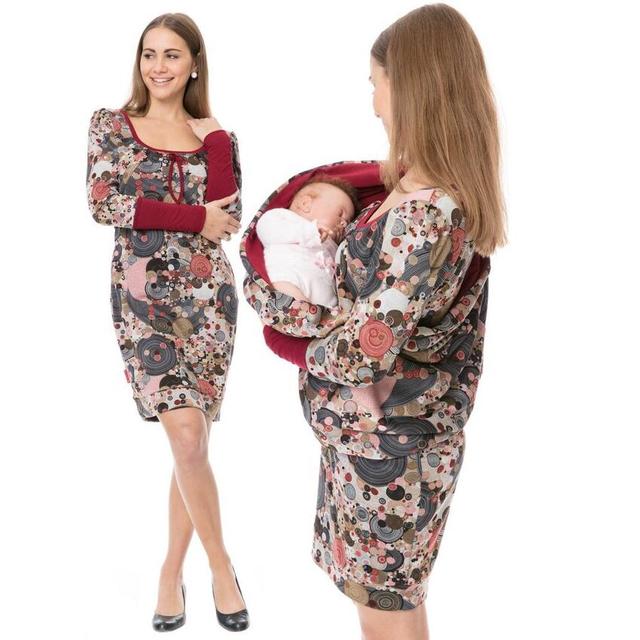 Ciążowa bluza z kapturem i szalik zimowa jesień dla kobiet w ciąży - Wianko - 29