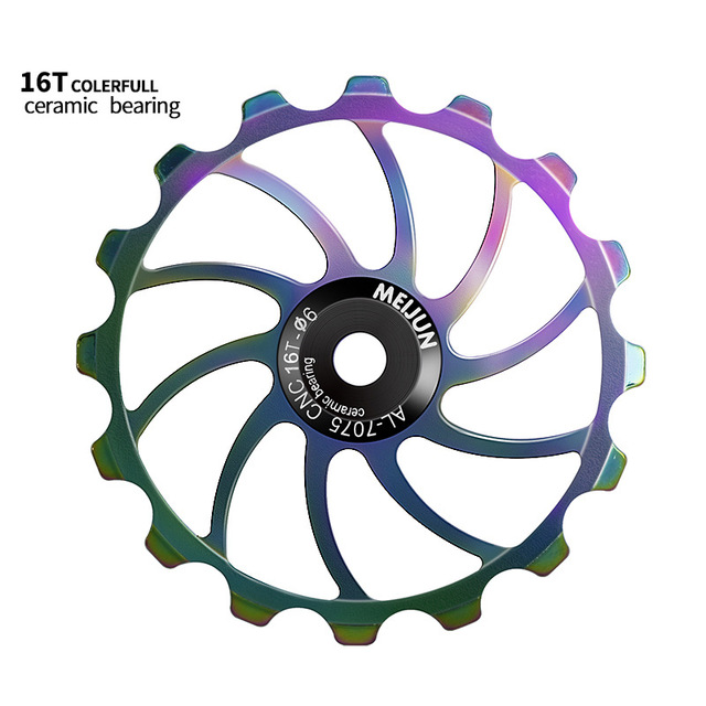 14T 16T Łożyska ceramiczne koła pasowe CNC przerzutka tylna MTB rower szosowy - Wianko - 7