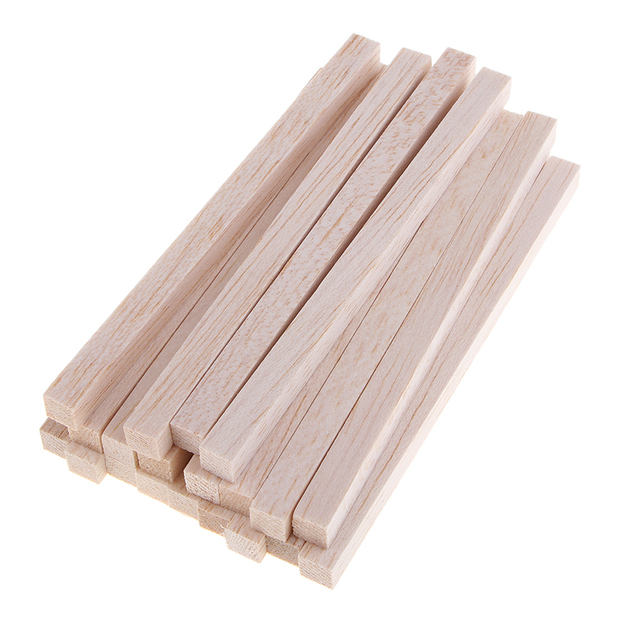 Drewniany kołek Balsa Wood Stick 10x10mm - długości: 50/80/100/130/150mm - Wianko - 7