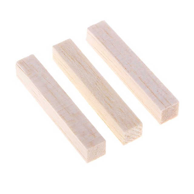 Drewniany kołek Balsa Wood Stick 10x10mm - długości: 50/80/100/130/150mm - Wianko - 11