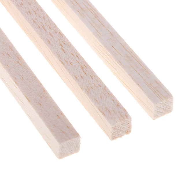 Drewniany kołek Balsa Wood Stick 10x10mm - długości: 50/80/100/130/150mm - Wianko - 6