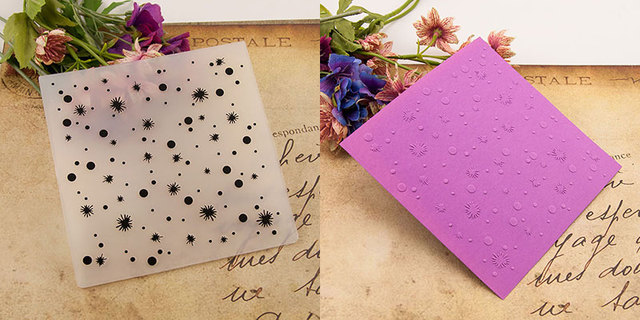 Plastikowa teczka z wytłoczonym wzorem na folder, notatnik, album, projekt karty, formie składanej, 15x15cm - Wianko - 18