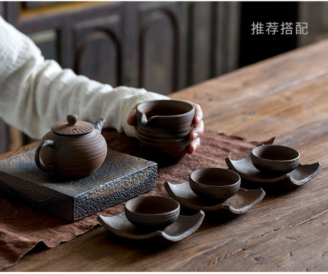 Antyczny czajniczek do herbaty Kung Fu - mały dzbanek drewniany z wzorem, idealny zestaw do parzenia herbaty - Wianko - 17