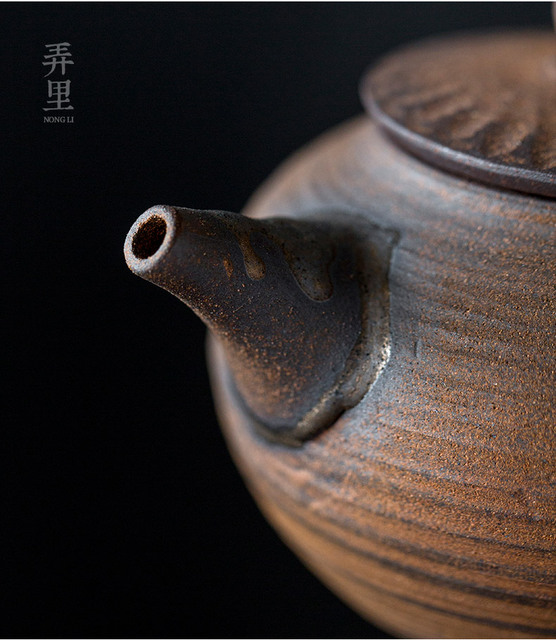 Antyczny czajniczek do herbaty Kung Fu - mały dzbanek drewniany z wzorem, idealny zestaw do parzenia herbaty - Wianko - 10