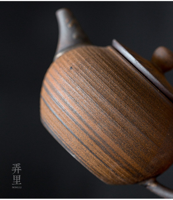 Antyczny czajniczek do herbaty Kung Fu - mały dzbanek drewniany z wzorem, idealny zestaw do parzenia herbaty - Wianko - 13
