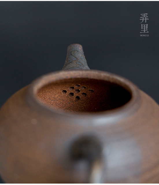 Antyczny czajniczek do herbaty Kung Fu - mały dzbanek drewniany z wzorem, idealny zestaw do parzenia herbaty - Wianko - 11