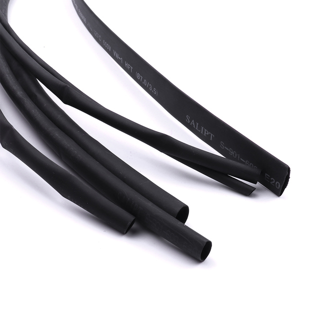 Długa rurka termokurczliwa PVC 2:1, czarna, 1M, do zabezpieczania kabli o średnicach 2/3/4/5/6/7mm - Wianko - 4