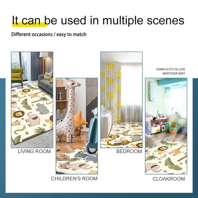Dywan Initial D Carpet Decora Home - antypoślizgowa mata do sypialni, kuchni i łazienki - Wianko - 7