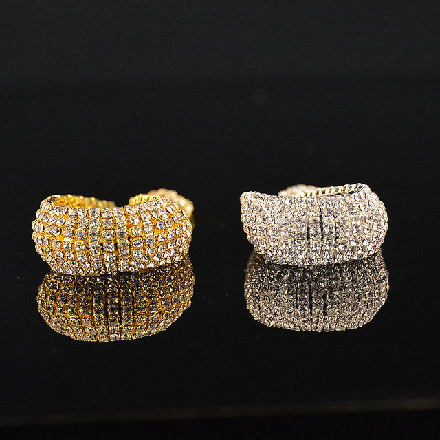 Luksusowa biało-złota bransoletka i Platerowane Trwałymi Kryształkami - markowa biżuteria Love Charm dla kobiet - Wianko - 4