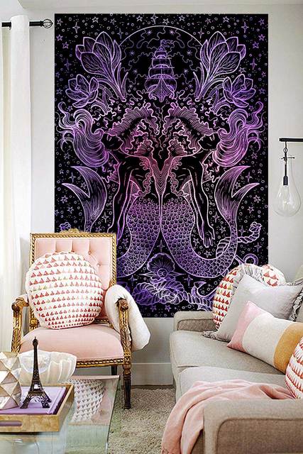 Gobeliny Tapestry Simsant Konstelacje Taro - artystyczna dekoracja ściany inspirowana zodiakiem i księżycem - Wianko - 5