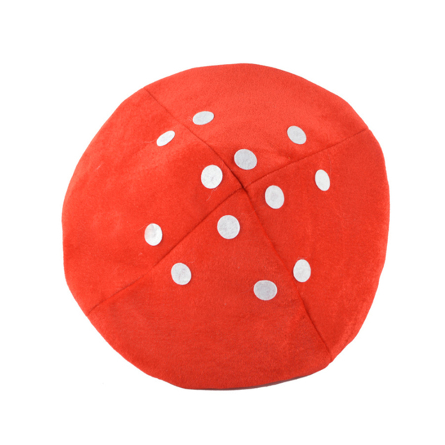 Czerwony grzyb kapelusz w kształcie dekoracji na imprezy - Wianko - 2