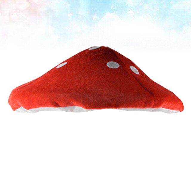 Czerwony grzyb kapelusz w kształcie dekoracji na imprezy - Wianko - 3